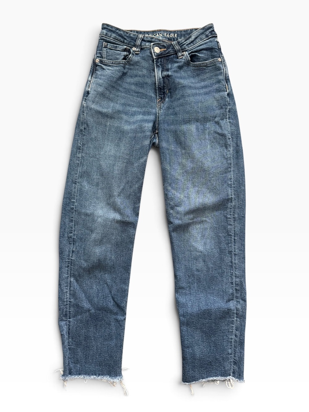 American Eagle stretch mom straight leg jeans size 2